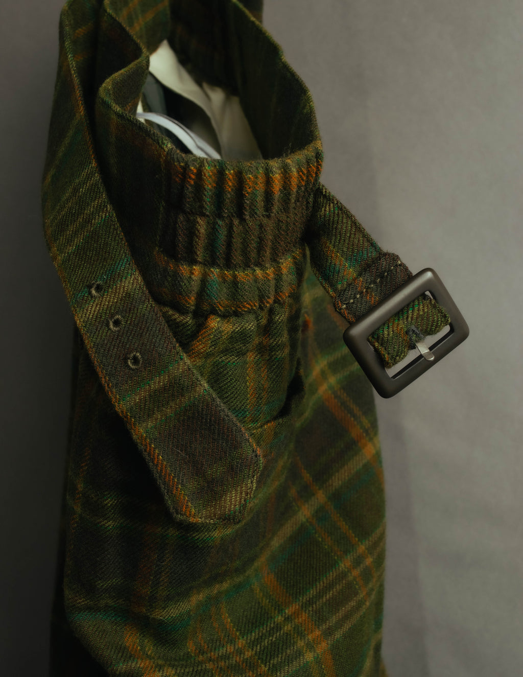 "Christian Dior" 80's-90's Wool plaid blouson and trousers set