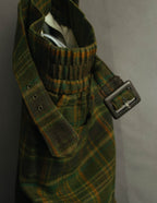 "Christian Dior" 80's-90's Wool plaid blouson and trousers set