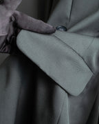 "MM6 MAISON MARGIELA" Wrap front oversized tailored jacket