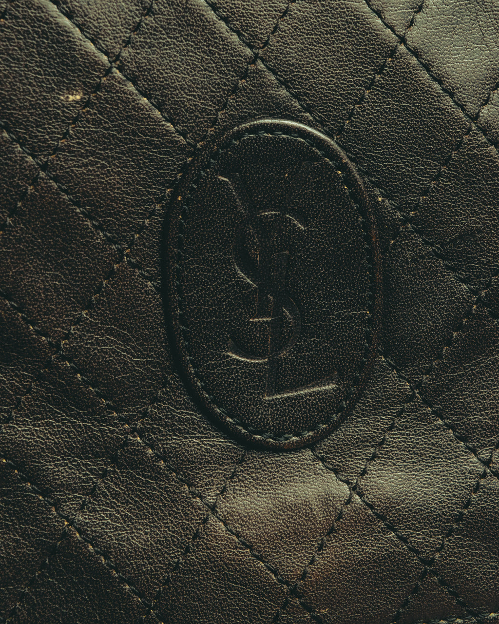 "Yves Saint Laurent" 80's-90's Quilted leather shoulder bag