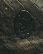 "Yves Saint Laurent" 80's-90's Quilted leather shoulder bag