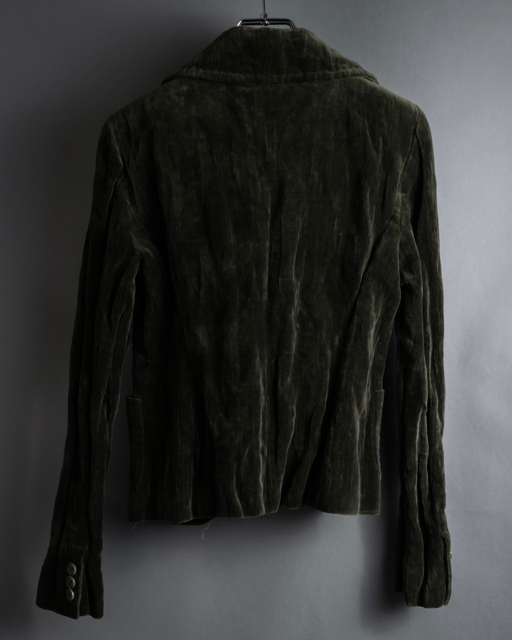 “Max Mara” 90’s-00’s metallic velour jacket