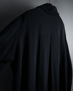 -SPECIAL- "Y's" 15AW Cape design panel oversized stand collar coat