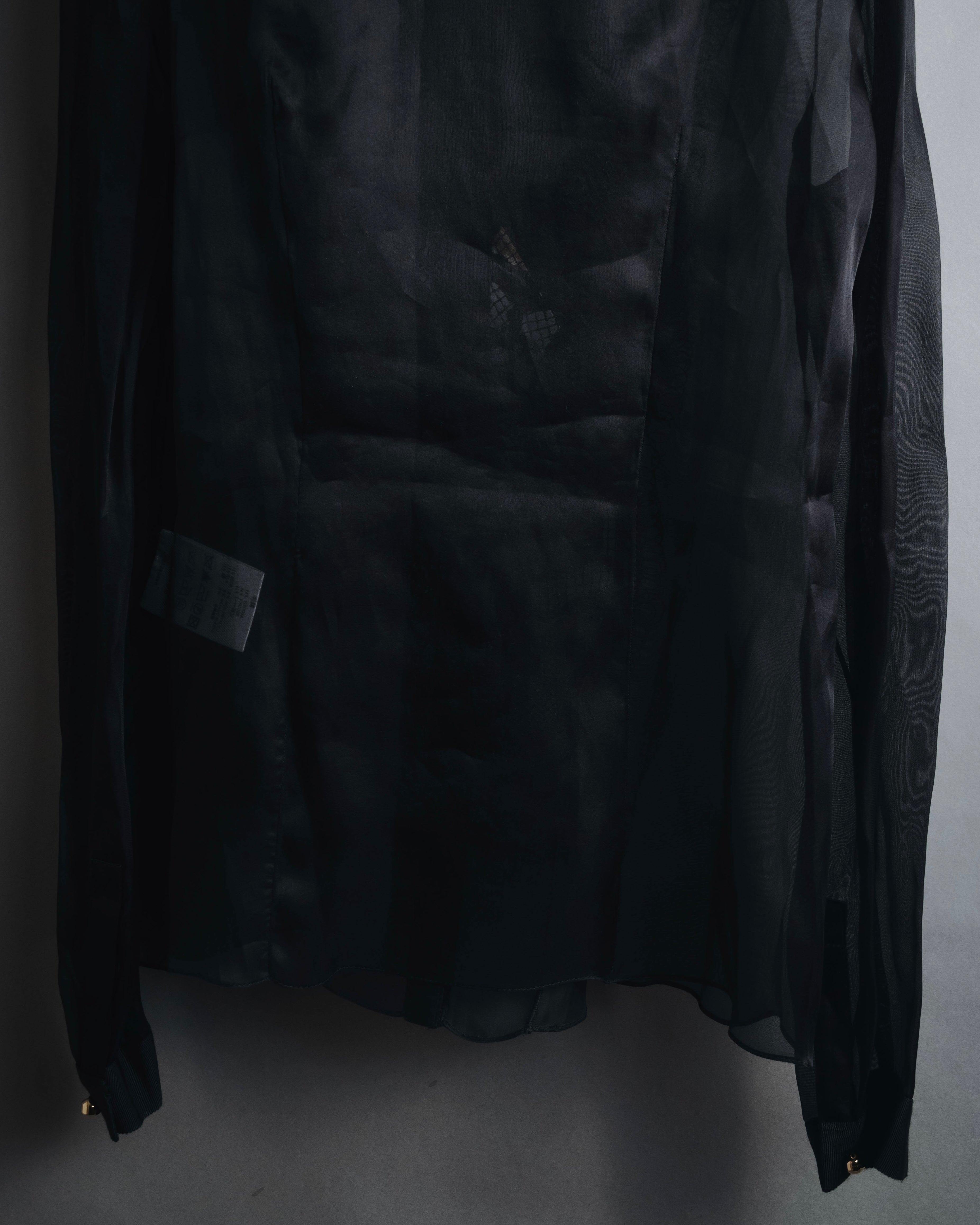 "LOEWE" 2014AW Sheer embroidered shirt