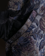 Vintage jacquard floral pattern jacket