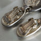 "LOEWE" Ribbon motif silver clip earring