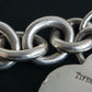 "Tiffany&Co" Heart motif sterling silver chain bracelet