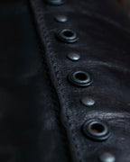 "BOTTEGA VENETA" Belt design square toe knee high long boots