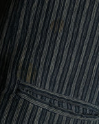 "ISSEY MIYAKE MEN" Random stripe pattern V-neck vest