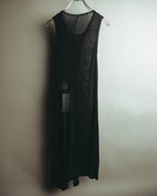 “Yohji Yamamoto” 2010’s sheer cotton ribbed long dress