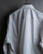 "DOLCE & GABBANA" Cuff logo engraved oversized shirt