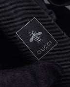 "GUCCI" Michele period tiger embroidery silk necktie