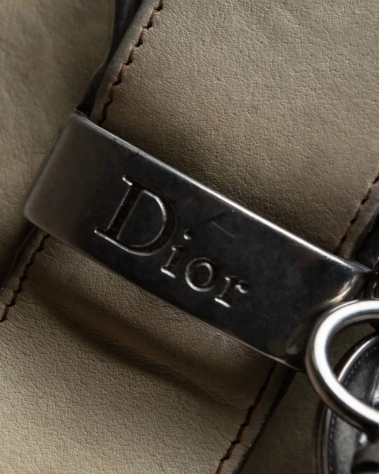 "Christian Dior" Gaucho saddle one shoulder leather bag