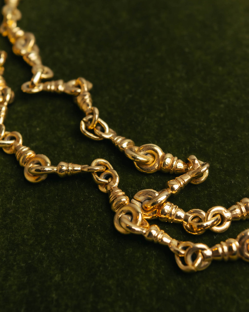 "Christian Dior" 80's-90's Gold tone chain necklace