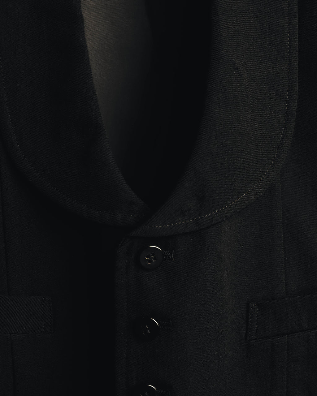 –SPECIAL– "tricot COMME des GARÇONS" 80's Tailored shawl-collar gilet