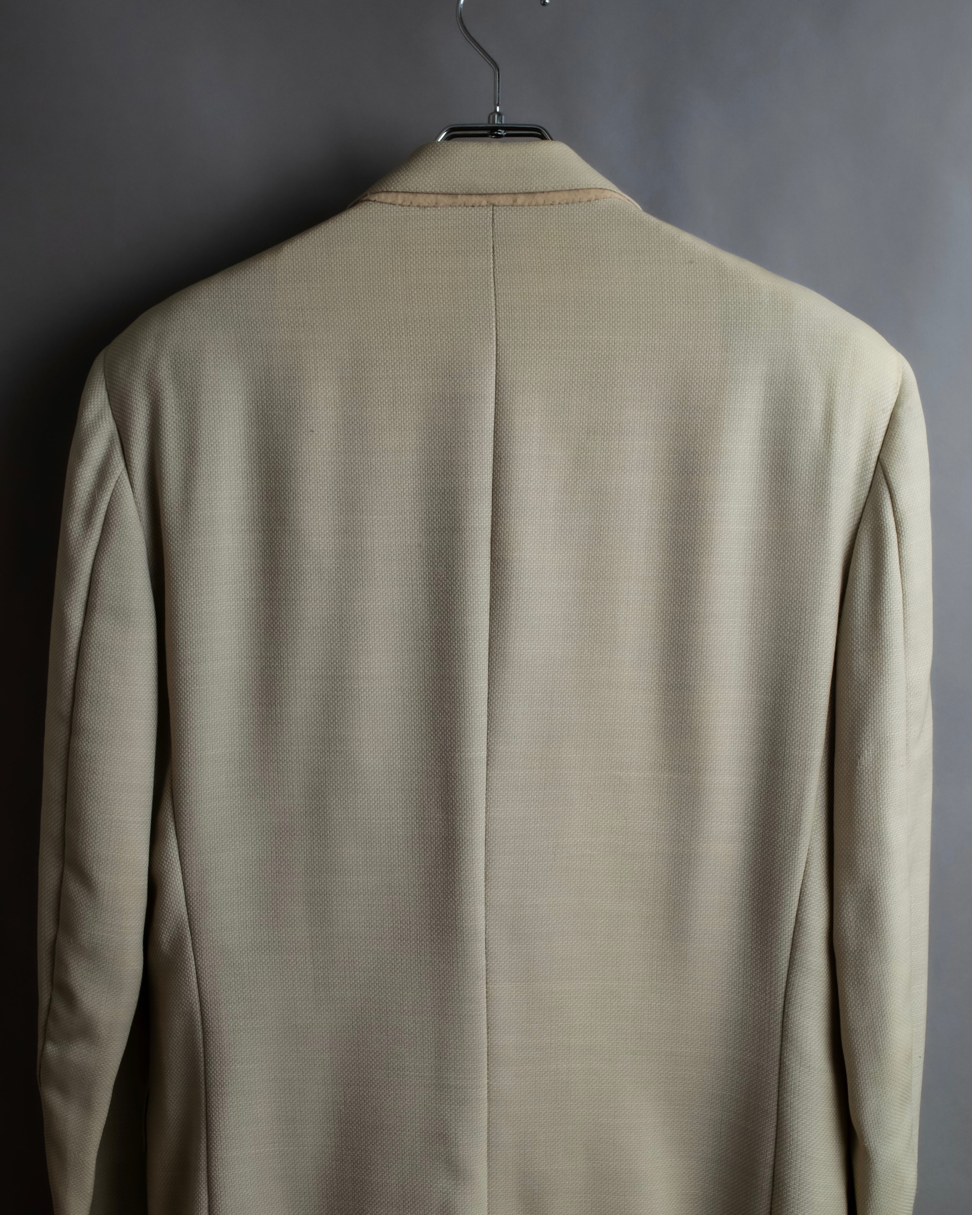 "CHRISTIAN DIOR MONSIEUR"
Peaked lapel double breasted wool tailored jacket