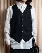 "Yohji Yamamoto POUR HOMME"
13AW Tuxedo vest fake layered design shirt