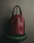 "Cartier" 80's-90's Bordeaux leather handbag