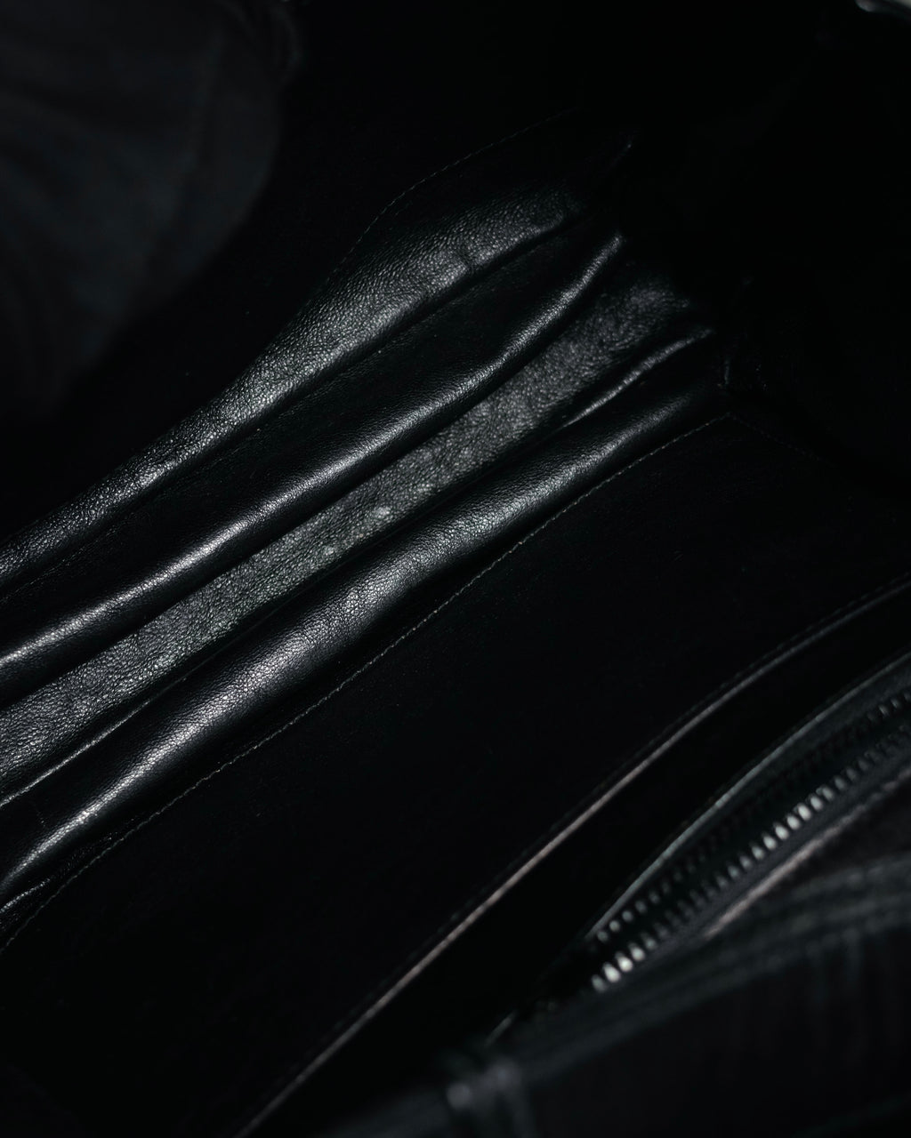 "GUCCI" 70’s boutique push lock box calf shoulder bag