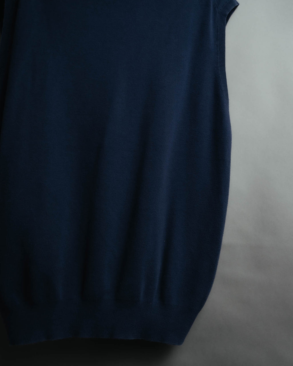 -MOOD MILLÉSIMES- Polo by Ralph Lauren” 90’s-00’s deep navy pima cotton knit vest