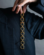 Salvatore Ferragamo Big Gancini gold chain bracelet