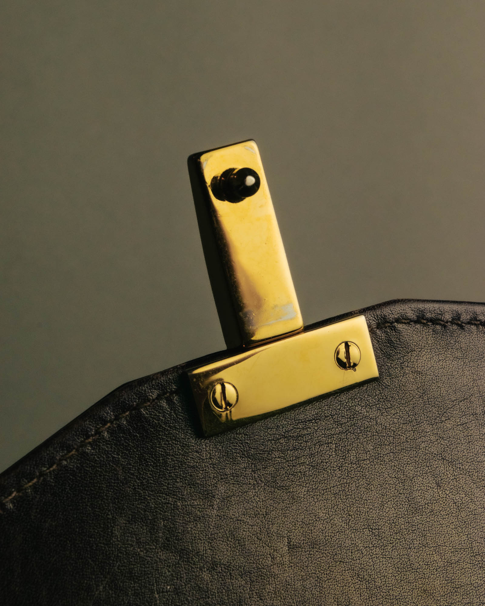 -SPECIAL- "TIFFANY & CO." 70's-80's Shiny crocodile top handle bag