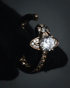 "Vivienne Westwood" Iconic orb motif open band ring