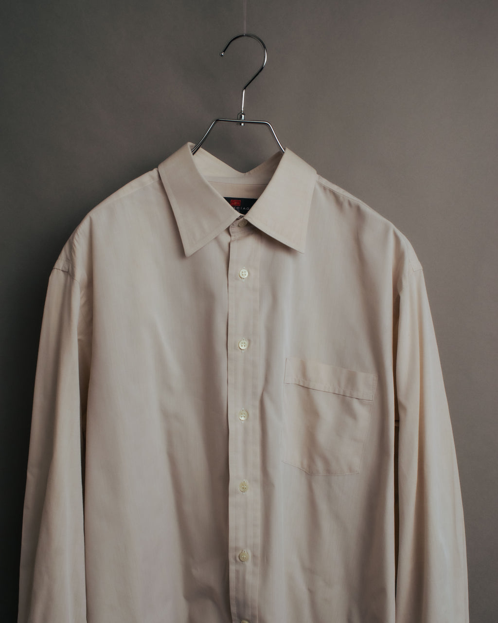 “BALENCIAGA” 90’s-00’s Relaxed pale dress shirt