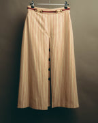 -SPECIAL- “GUCCI” 2015-2022 vintage inspired horsebit striped wool skirt