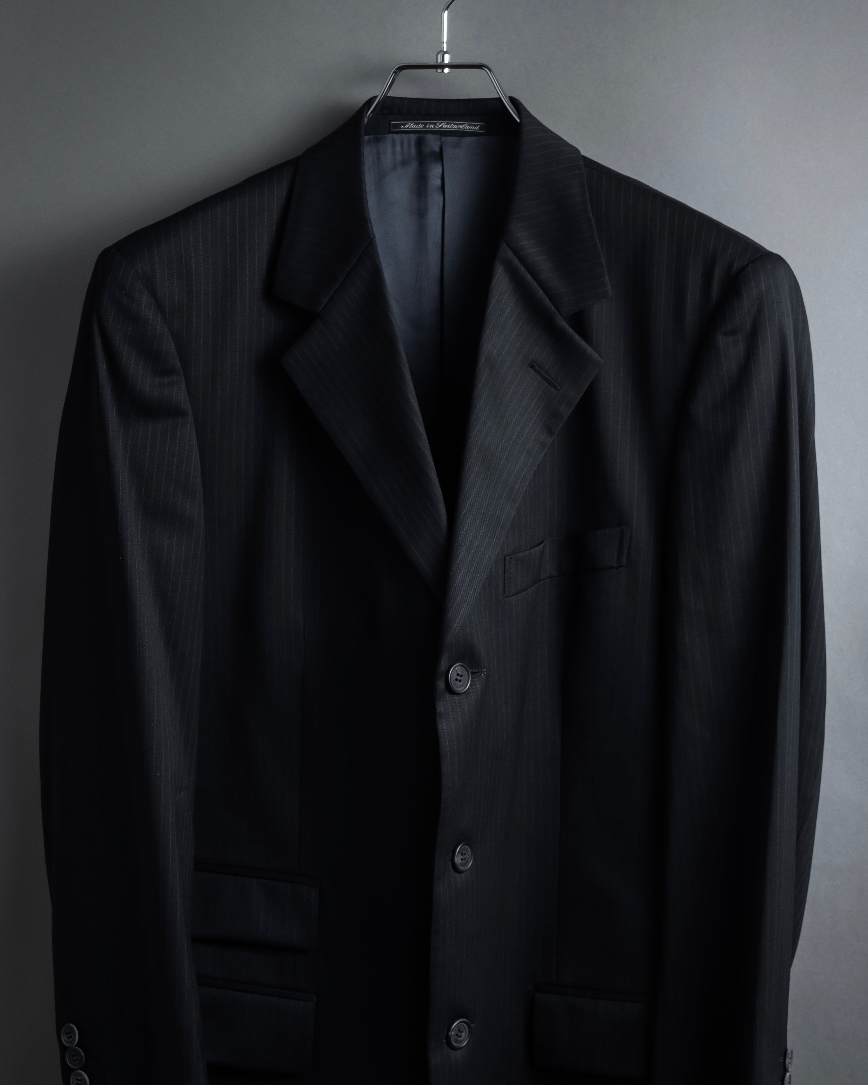 "GUCCI" 90's Elegant suiting pinstripe set up