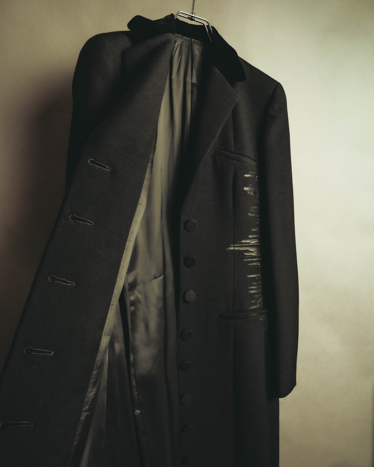 "Bottega Veneta" 90's-00's Sculptural tailored long coat