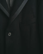 -SPECIAL- “VALENTINO” 2000’s Satin lapel single breasted wool coat