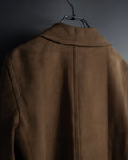 "CELINE" Relaxing design suede leather jacket