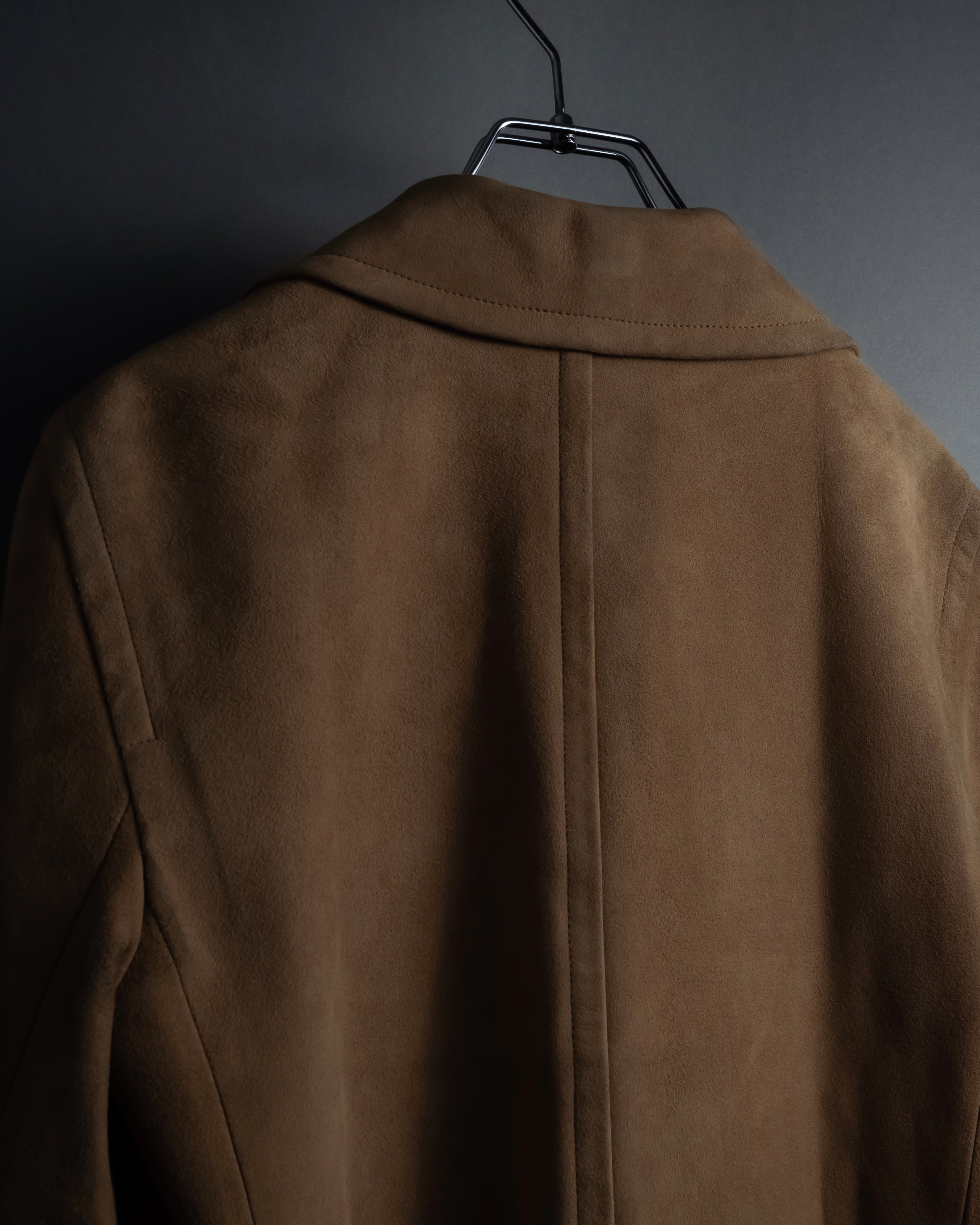 "CELINE" Relaxing design suede leather jacket