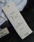 "BALENCIAGA" Two-tone fringe design leather golf shoes