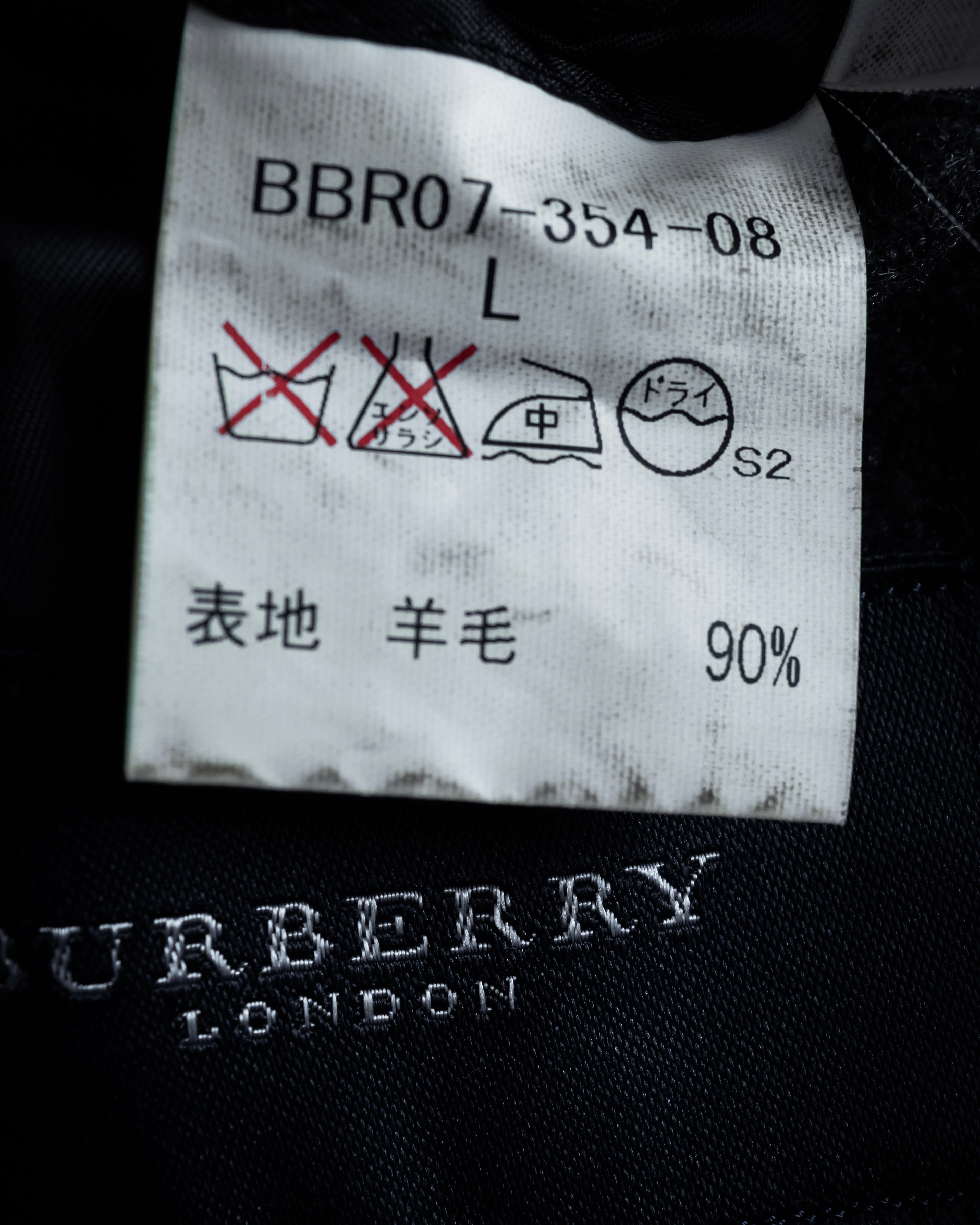 "BURBERRY" Marbled wool unlined tailored jacket