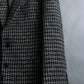 "GIORGIO ARMANI" Twill houndstooth pattern tailored jacket