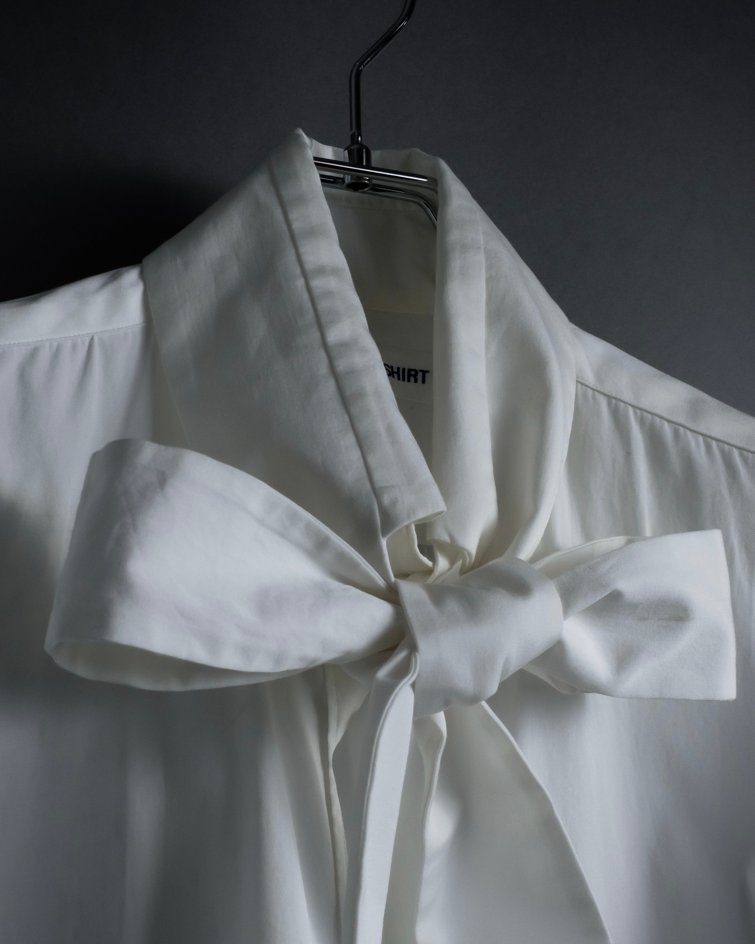"COMME des GARCONS SHIRT" 01AW French cotton bowtie shirt