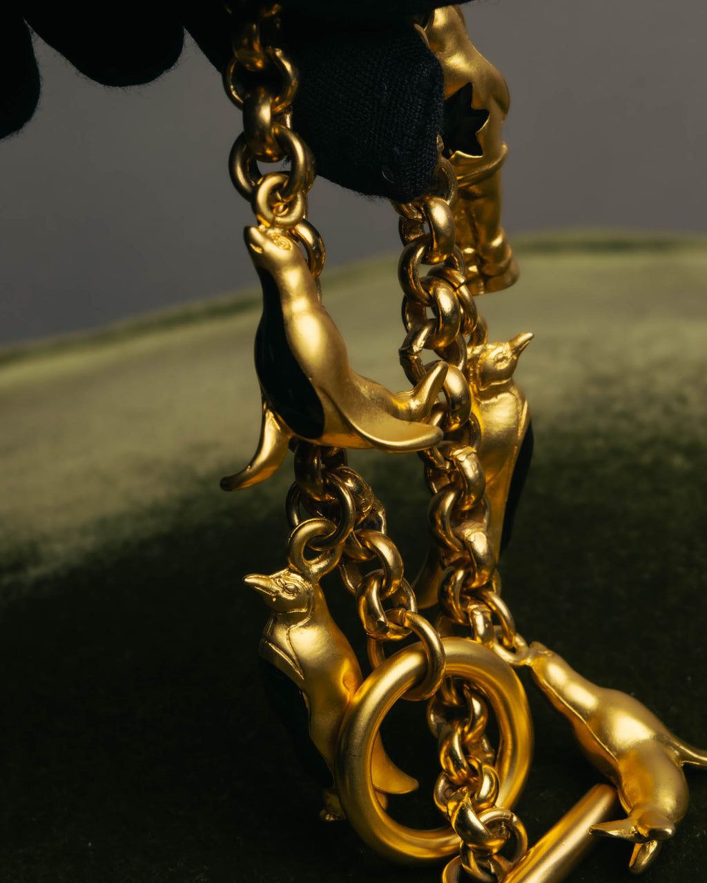 "Salvatore Ferragamo" 80's-90's Playful winter charm bracelet