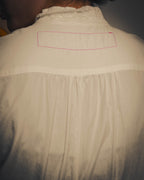 -SPECIAL- “JUNYA WATANABE COMME des GARÇONS MAN PINK”2005AW Victorian lace pleated asymmetric long shirt