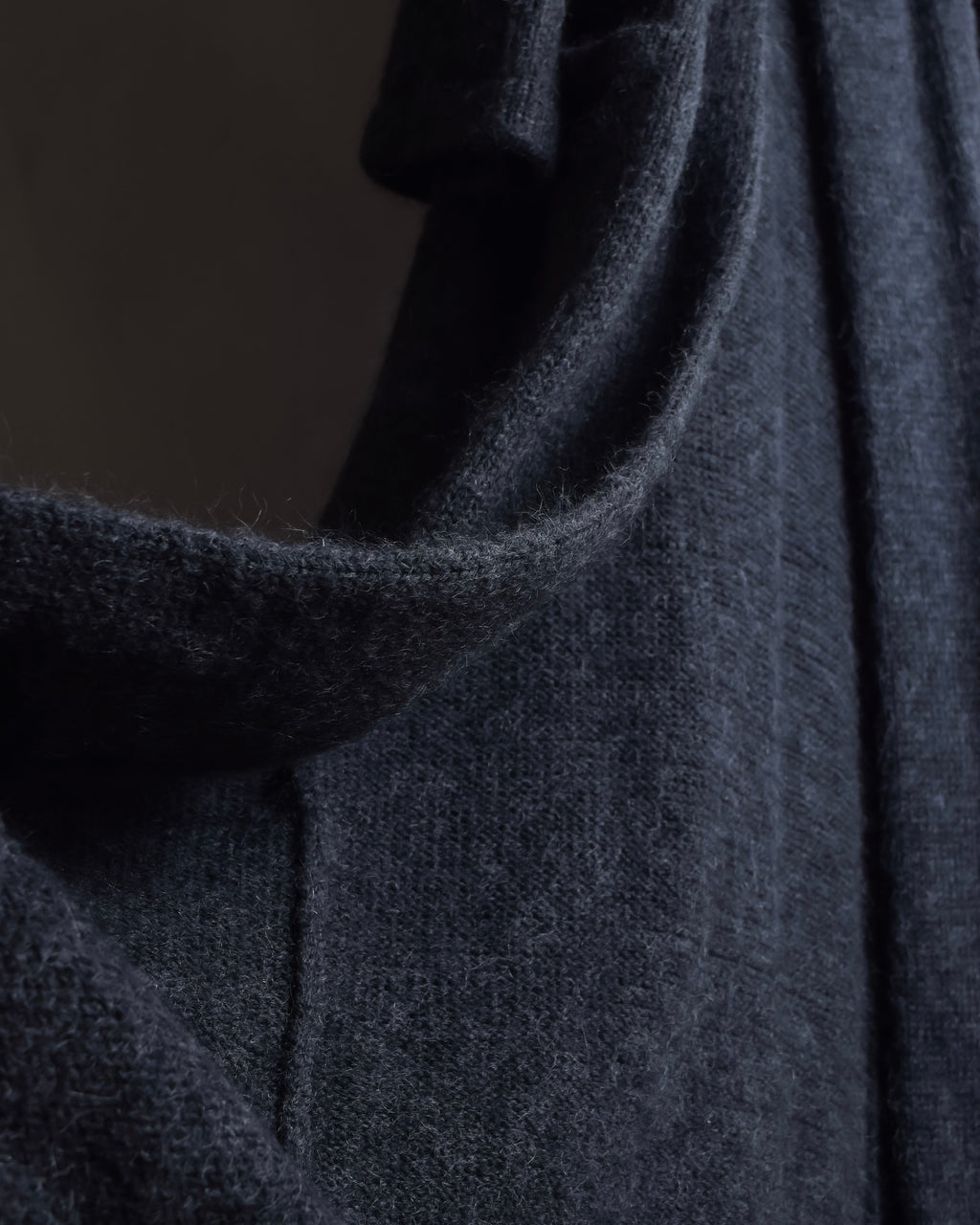 "Y's" 17AW Brushed wool super long knit cardigan