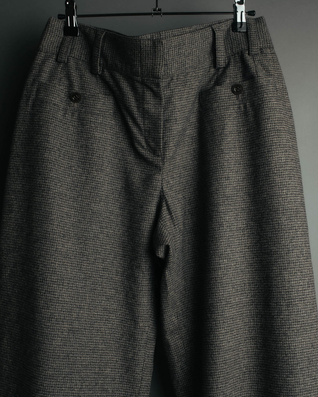 -SPECIAL- “CHANEL” 05AWmicro houndstooth tweed wide trousers