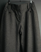 -SPECIAL- “CHANEL” 05AWmicro houndstooth tweed wide trousers