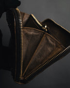 "MIU MIU" 10’s studded quilted vintage leather zip wallet