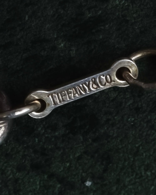 "Tiffany&Co" Beans motif silver bracelet