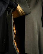 -SPECIAL- "HERMES" 90's Military-inspired zip design tailored jacket