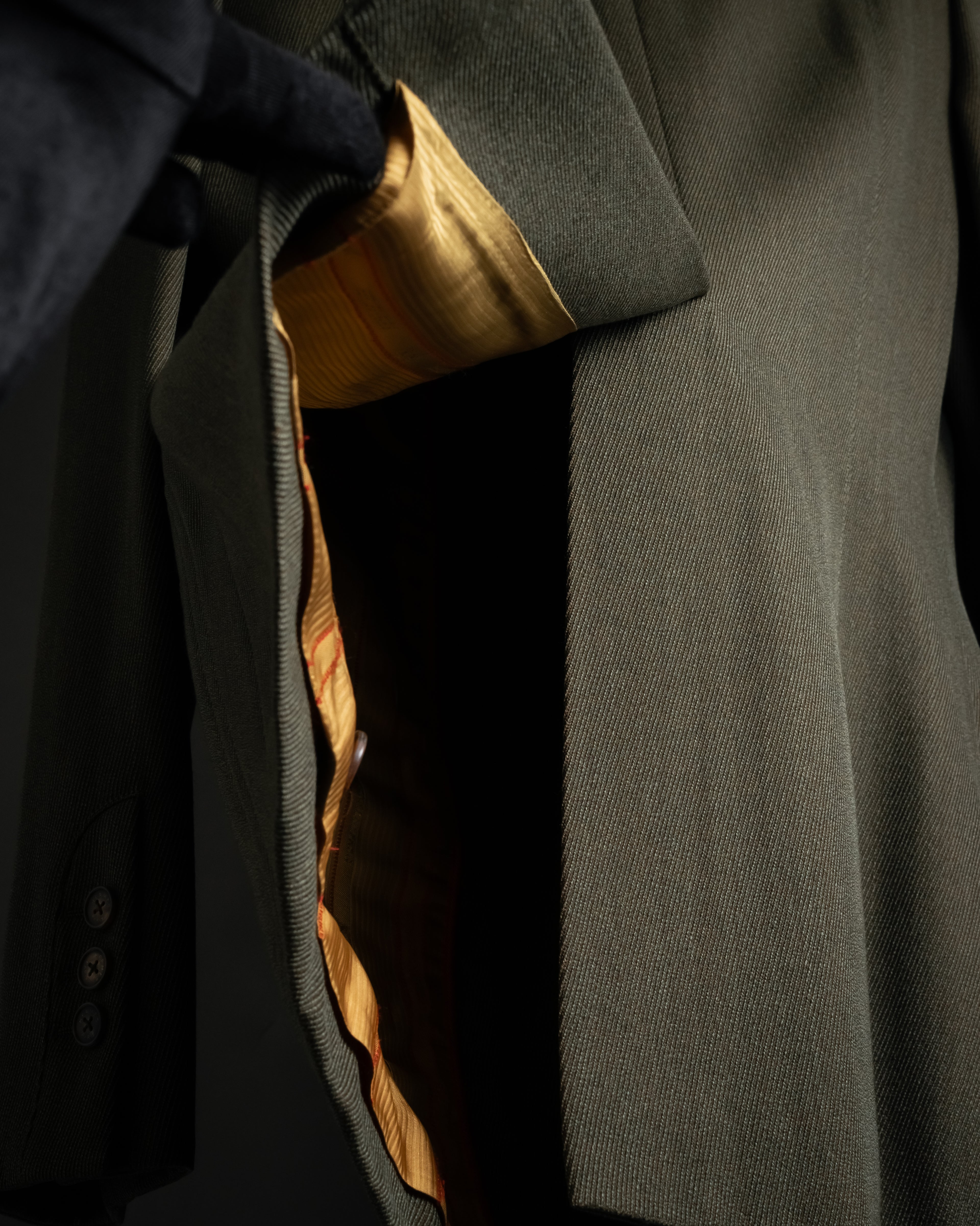 -SPECIAL- "HERMES" 90's Military-inspired zip design tailored jacket