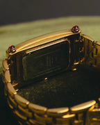 "VALENTINO ROLENTA" 90's-00's Decorative rhinestone quartz watch