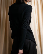 "HELMUT LANG" Zipper design sharp angle cutaway jacket