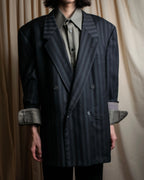 "GIANNI VERSACE" Striped classical tailored jacket